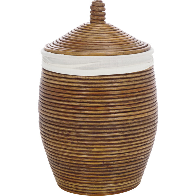 Mikkel Laundry Basket, White