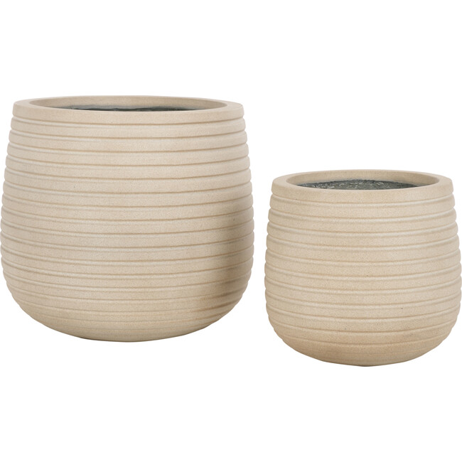Jasper Planter Pot, Beige