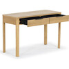 Gabrietta 2 Drawer Wood Desk, Natural - Desks - 4