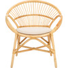 Cosette Accent Chair W/ Cushion, White - Accent Seating - 1 - thumbnail