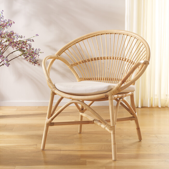 Cosette Accent Chair W/ Cushion, White - Accent Seating - 2