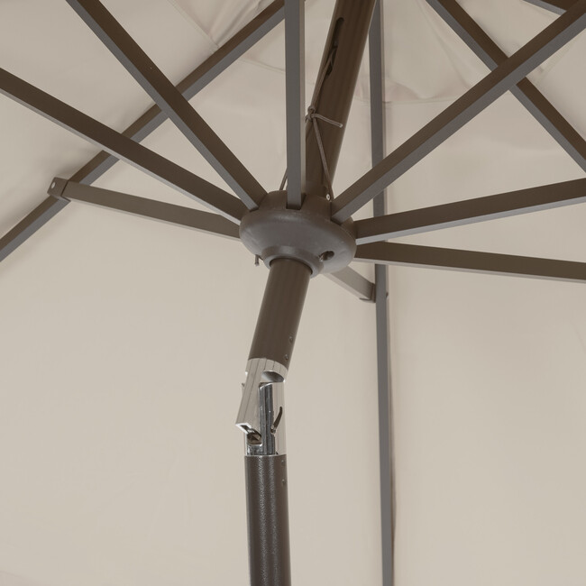 Elegant Valance 9Ft Umbrella, Beige - Umbrellas - 3