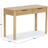 Gabrietta 2 Drawer Wood Desk, Natural - Desks - 5