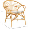 Cosette Accent Chair W/ Cushion, White - Accent Seating - 4