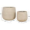 Jasper Planter Pot, Beige - Planters - 3
