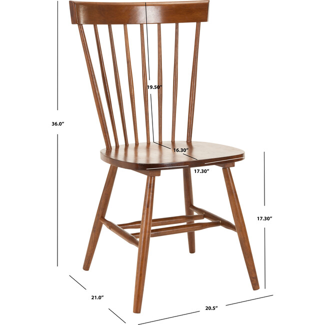 Parker Spindel Side Chair, Brown - Accent Seating - 3