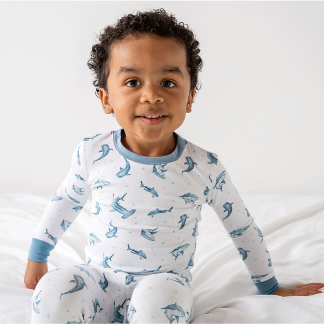 Toddler/Kids Bamboo Pajamas , Shark - Pajamas - 2