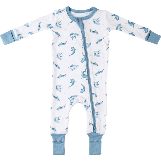 Baby Bamboo Pajamas W/ DreamCuffs®, Shark
