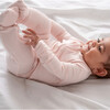 Baby Bamboo Pajamas W/ DreamCuffs®, Seashell Pink - Footie Pajamas - 4