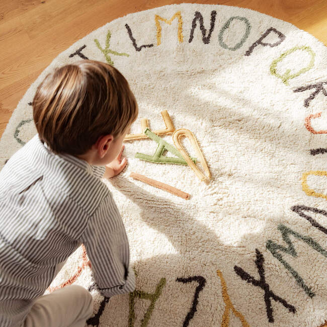 Washable Play Rug ABC color and letters - Rugs - 2