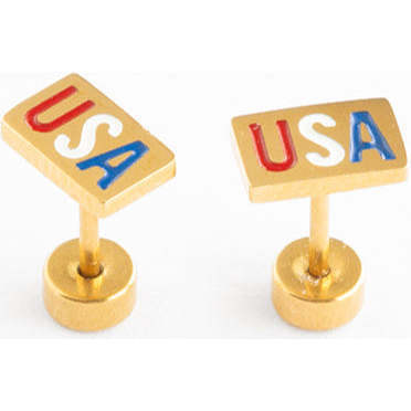 USA Stud Earrings, Multi