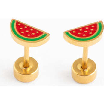Watermelon Stud Earrings, Multi