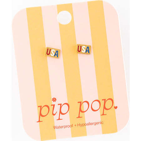 USA Stud Earrings, Multi - Earrings - 3