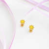 Sunshine Stud Earrings, Yellow - Earrings - 3