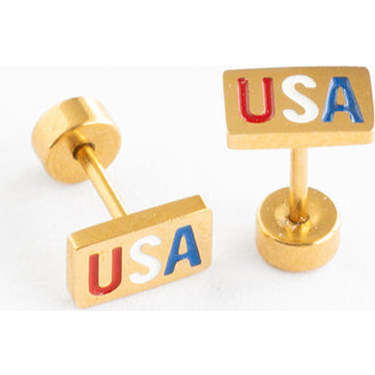 USA Stud Earrings, Multi - Earrings - 4