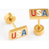 USA Stud Earrings, Multi - Earrings - 4