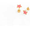 Starfish Stud Earrings, Pink - Earrings - 4
