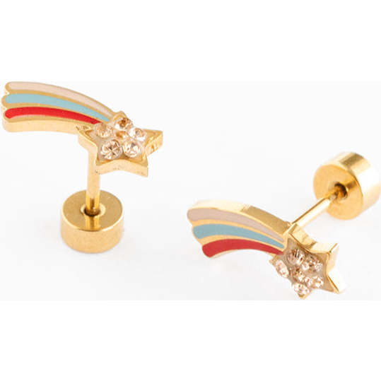 Shooting Star Stud Earrings, Multi