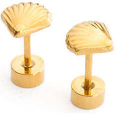Seashell Stud Earrings, Multi