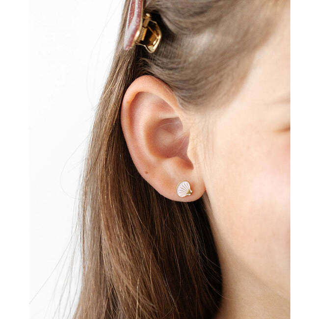 Shell Stud Earrings, Multi - Earrings - 2