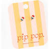 Patriotic Pop Stud Earrings, Multi - Earrings - 3