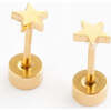 Mini Star Stud Earrings, Gold - Earrings - 1 - thumbnail