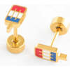 Patriotic Pop Stud Earrings, Multi - Earrings - 4