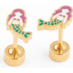 Mermaid Earrings, White