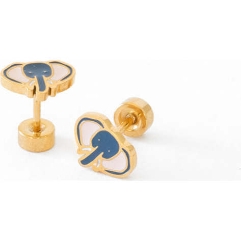 Elephant Stud Earrings, Grey