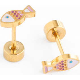 Fish Stud Earrings, Multi - Earrings - 4
