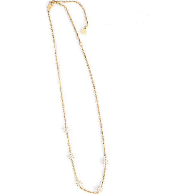 Diamond Repeat Necklace, Gold - Necklaces - 4