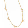Bow Repeat Necklace, Gold - Necklaces - 1 - thumbnail