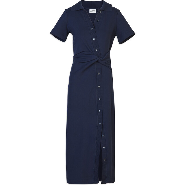 Short Sleeve Ellicot Dress, Maritime Blue