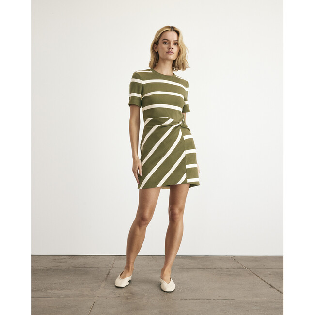 Short Cody Dress, Fern/Cream - Dresses - 2