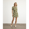 Short Cody Dress, Fern/Cream - Dresses - 2