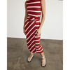 Sleeveless Striped Cody Dress, Brick/Cream - Dresses - 4