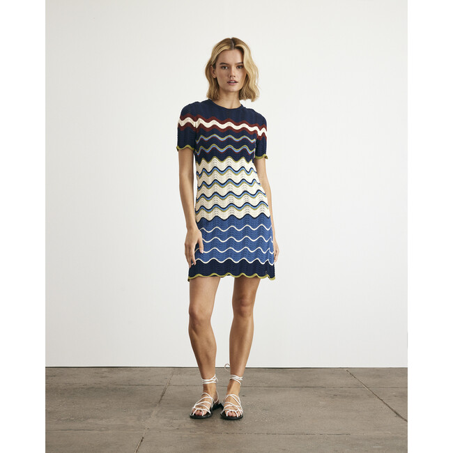 Short Leighton Dress, Maritime Blue - Dresses - 2