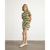 Short Cody Dress, Fern/Cream - Dresses - 3