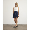 Vanessa Dress, White/Maritime Blue - Dresses - 3