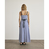 Tavira Dress, Blue/Optic White - Dresses - 5