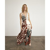 Mabel Dress, Cream/Deep Clay Multi - Dresses - 4