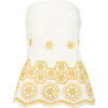 Leah Top, Ivory/Marigold Multi - Dresses - 1 - thumbnail