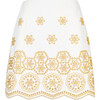 Clarisse Skirt, Ivory/Marigold Multi - Dresses - 1 - thumbnail