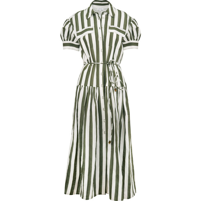 Carrington Dress, Fern/Ivory