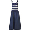 Amber Dress, Maritime Blue/Cream - Dresses - 1 - thumbnail