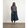 Amber Dress, Maritime Blue/Cream - Dresses - 3