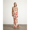 Carrie Dress, Cream/Tomato Multi - Dresses - 3