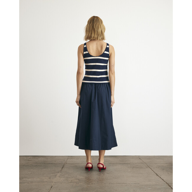 Amber Dress, Maritime Blue/Cream - Dresses - 6