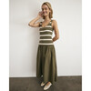 Amber Dress, Fern/Cream - Dresses - 5
