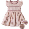 Baby Perrie Striped Knitted Top & Floral Printed Dress, Multicolor - Dresses - 1 - thumbnail
